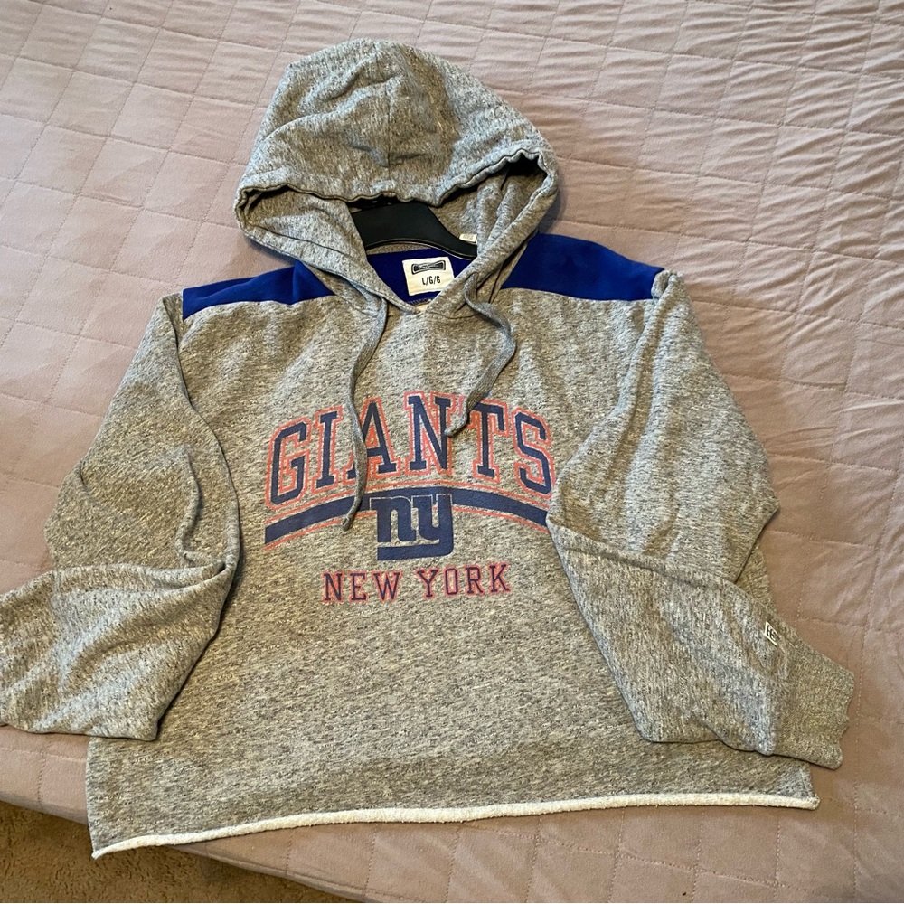 AEO Tailgate NYG New York Giants Cropped Hoodie